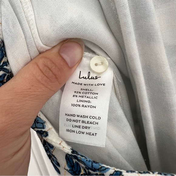 Lulus Flirty Fave Ivory Floral Print Tie-Back Midi Dress - Picture 2 of 13